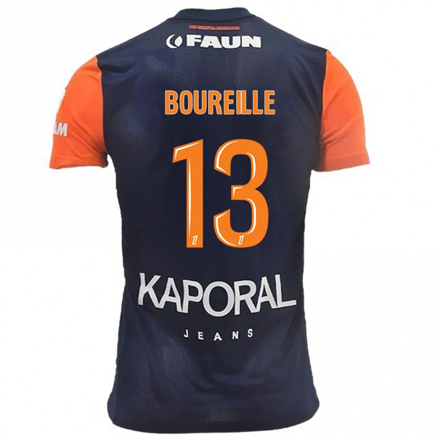 Kids Football Celeste Boureille #13 Navy Blue Orange Home Jersey 2024/25 T-Shirt