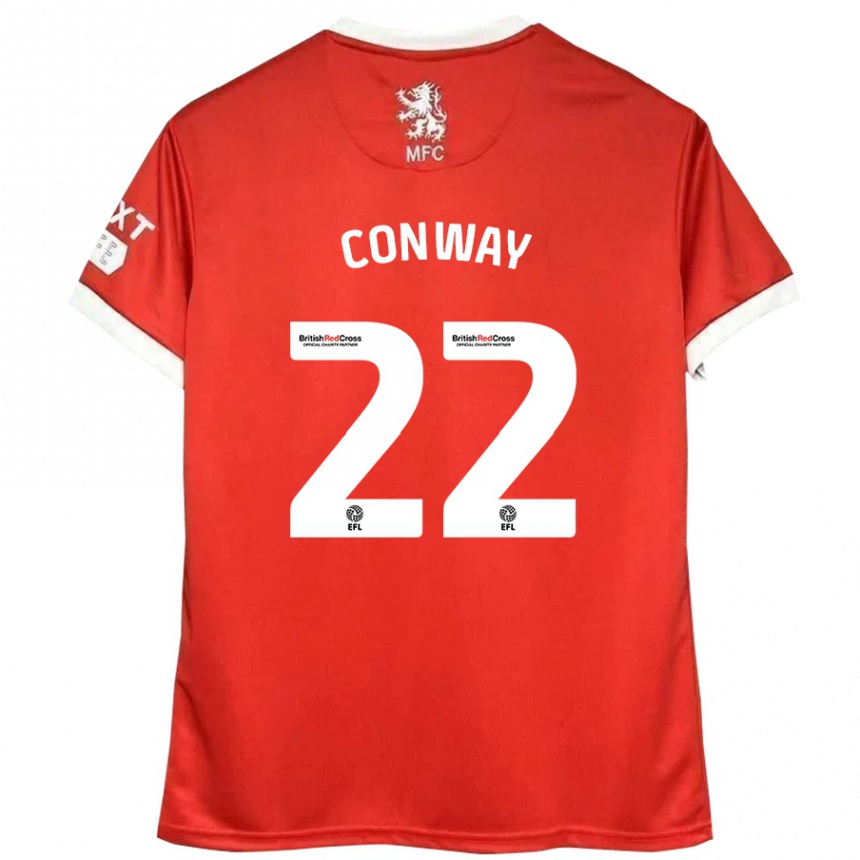 Kids Football Tommy Conway #22 Red White Home Jersey 2024/25 T-Shirt