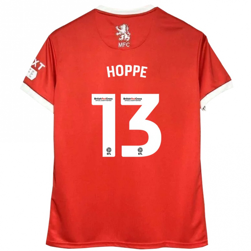 Kids Football Matthew Hoppe #13 Red White Home Jersey 2024/25 T-Shirt