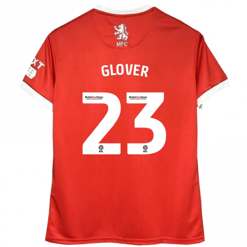 Kids Football Tom Glover #23 Red White Home Jersey 2024/25 T-Shirt