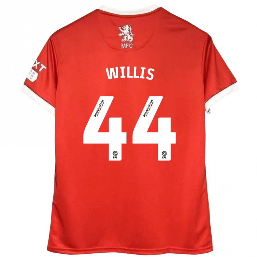 Kids Football Pharrell Willis #44 Red White Home Jersey 2024/25 T-Shirt