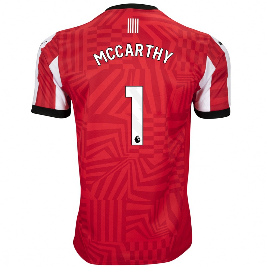 Kids Football Alex Mccarthy #1 Red White Home Jersey 2024/25 T-Shirt