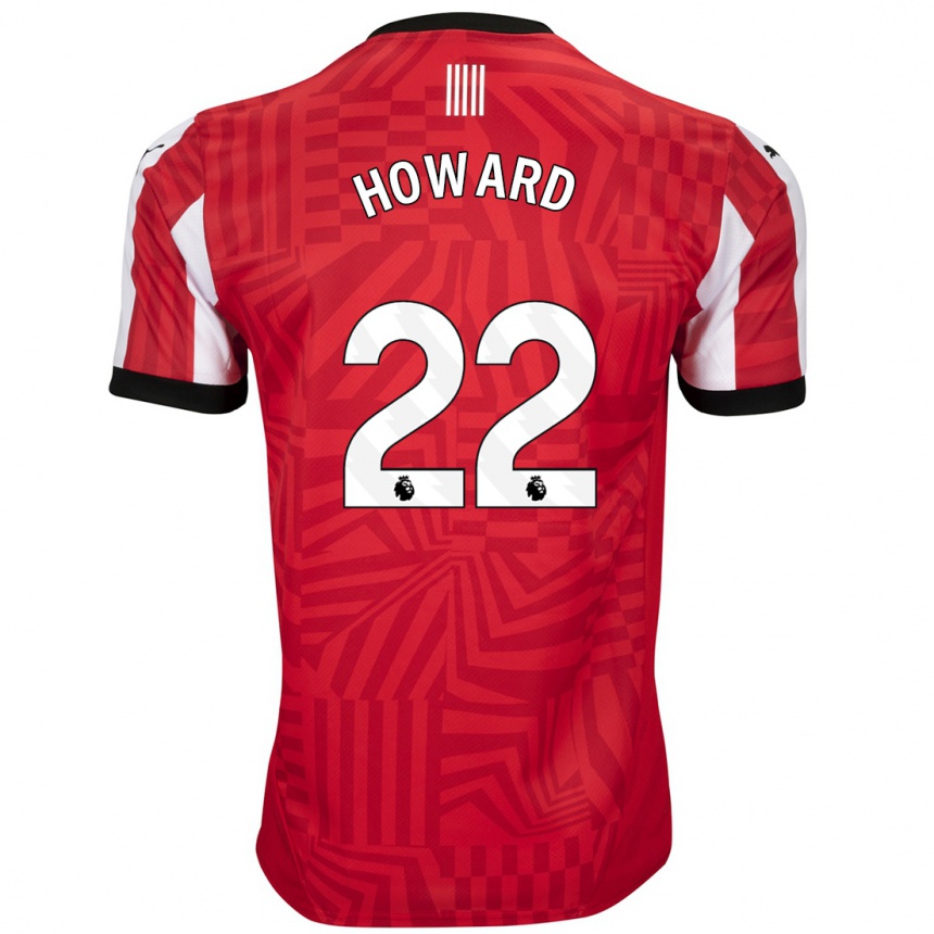 Kids Football Bethany-May Howard #22 Red White Home Jersey 2024/25 T-Shirt