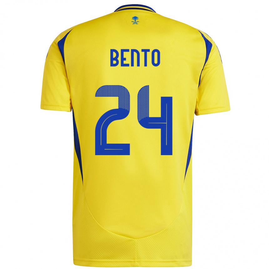 Kids Football Bento #24 Yellow Blue Home Jersey 2024/25 T-Shirt