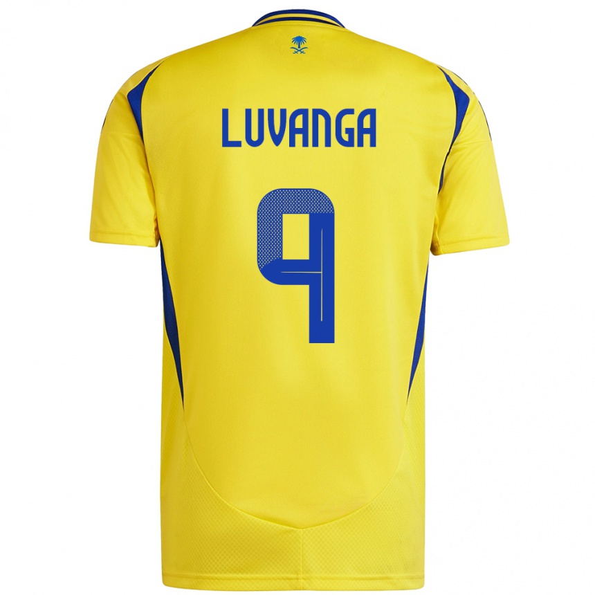 Kids Football Clara Luvanga #9 Yellow Blue Home Jersey 2024/25 T-Shirt