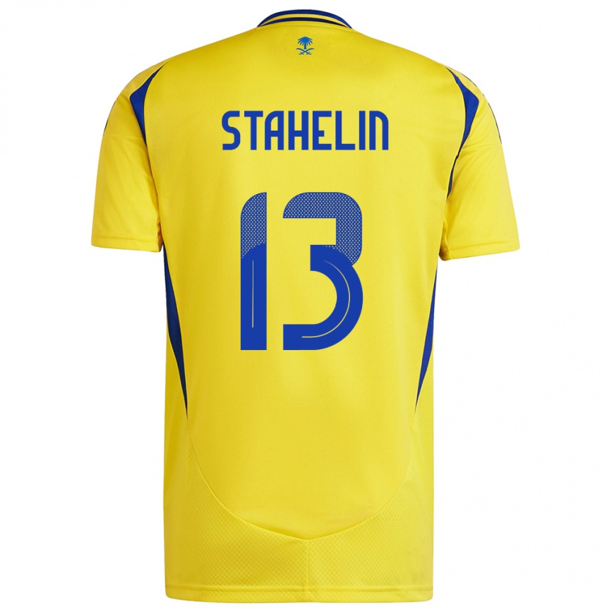 Kids Football Izabela Stahelin #13 Yellow Blue Home Jersey 2024/25 T-Shirt