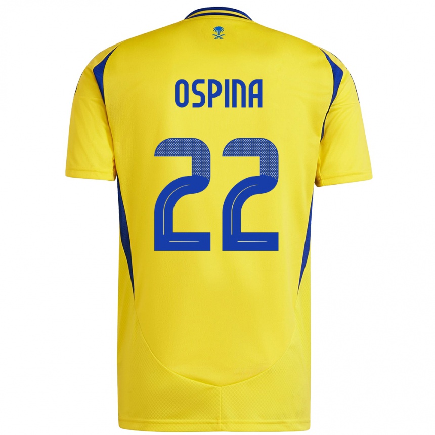 Kids Football David Ospina #22 Yellow Blue Home Jersey 2024/25 T-Shirt