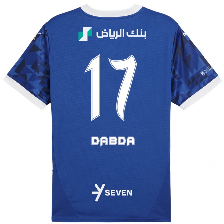 Kids Football Claudia Dabda #17 Dark Blue White Home Jersey 2024/25 T-Shirt