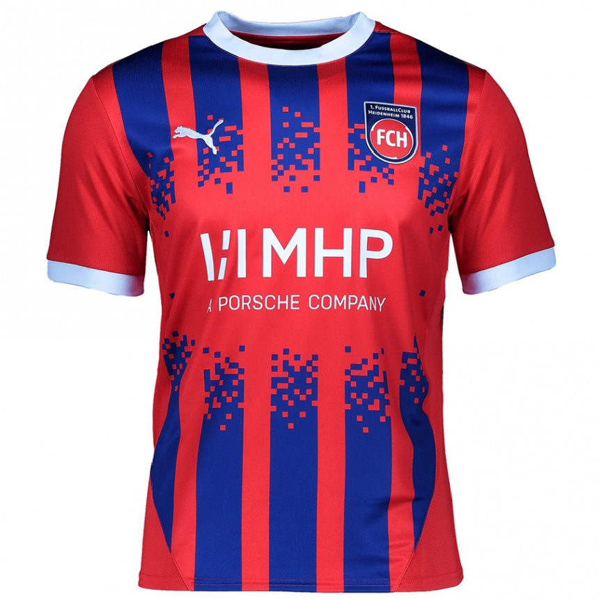 Kids Football Vitus Eicher #22 Red Blue Home Jersey 2024/25 T-Shirt