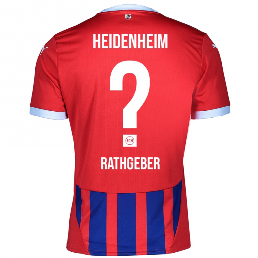 Kids Football Bernd Rathgeber #0 Red Blue Home Jersey 2024/25 T-Shirt