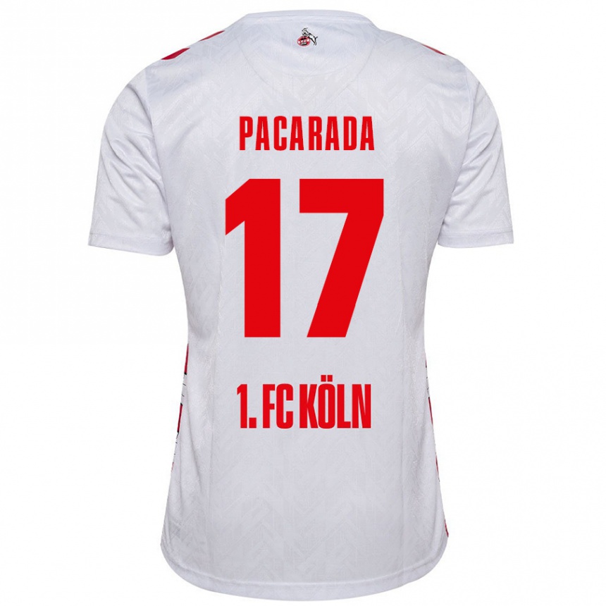 Kids Football Leart Paçarada #17 White Red Home Jersey 2024/25 T-Shirt