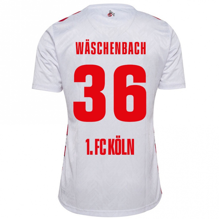 Kids Football Meiko Wäschenbach #36 White Red Home Jersey 2024/25 T-Shirt