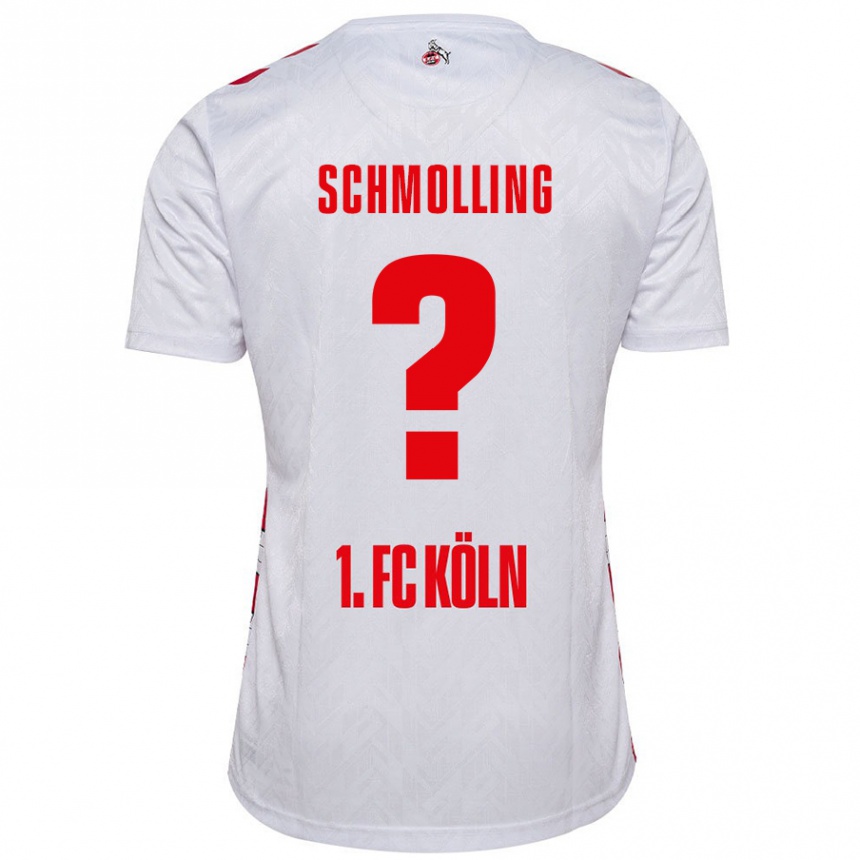 Kids Football Viktor Schmolling #0 White Red Home Jersey 2024/25 T-Shirt