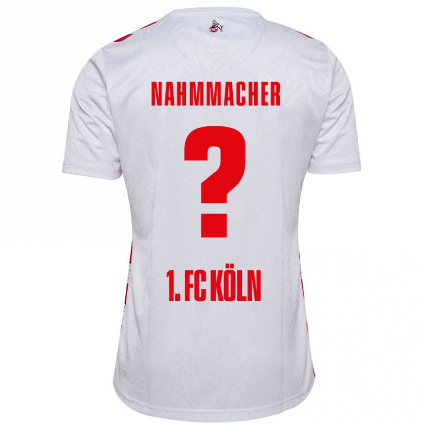 Kids Football Emil Nahmmacher #0 White Red Home Jersey 2024/25 T-Shirt