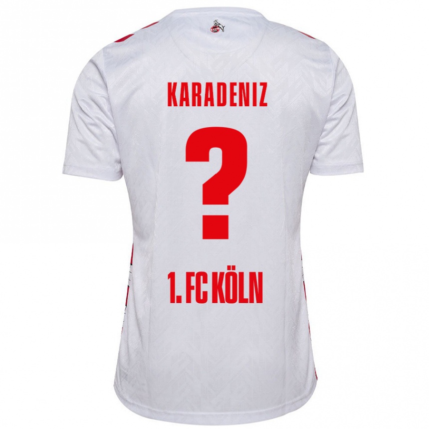 Kids Football Thierry Karadeniz #0 White Red Home Jersey 2024/25 T-Shirt