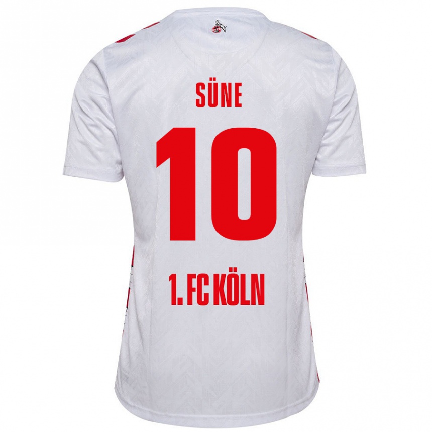 Kids Football Arda Süne #10 White Red Home Jersey 2024/25 T-Shirt