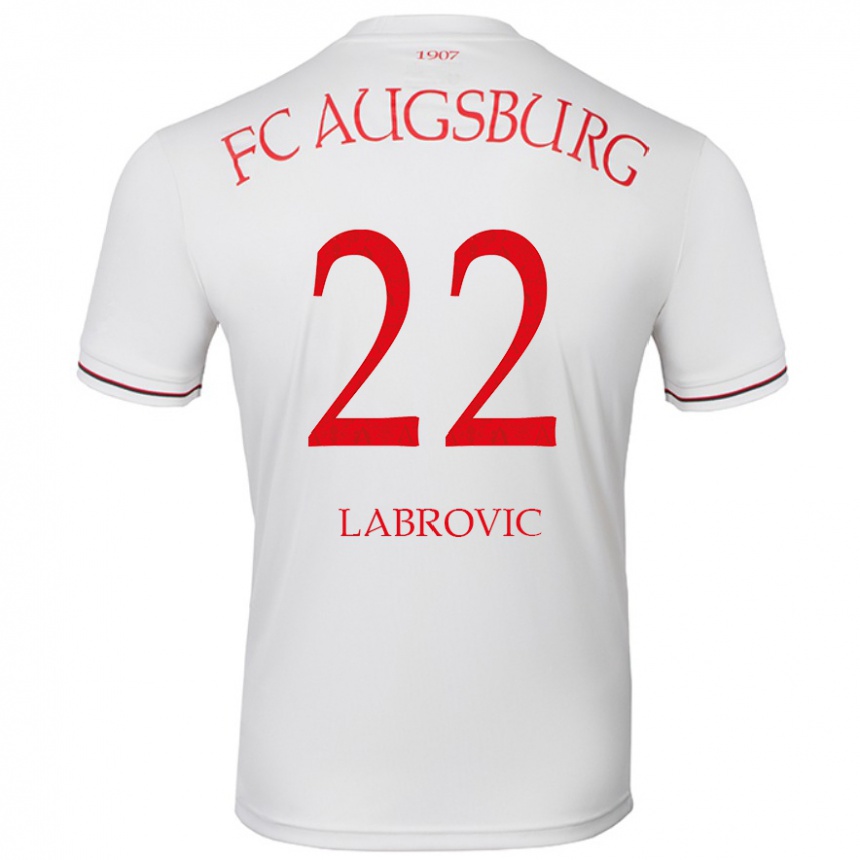 Kids Football Nediljko Labrovic #22 White Home Jersey 2024/25 T-Shirt