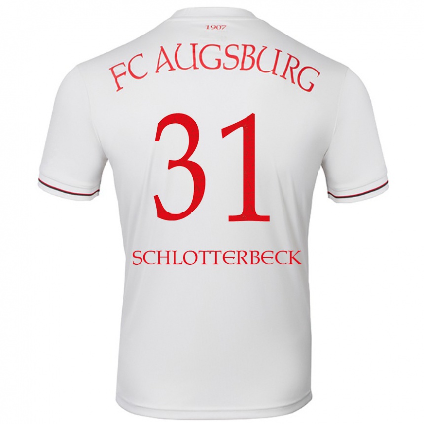 Kids Football Keven Schlotterbeck #31 White Home Jersey 2024/25 T-Shirt