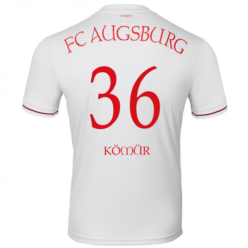 Kids Football Mert Kömür #36 White Home Jersey 2024/25 T-Shirt