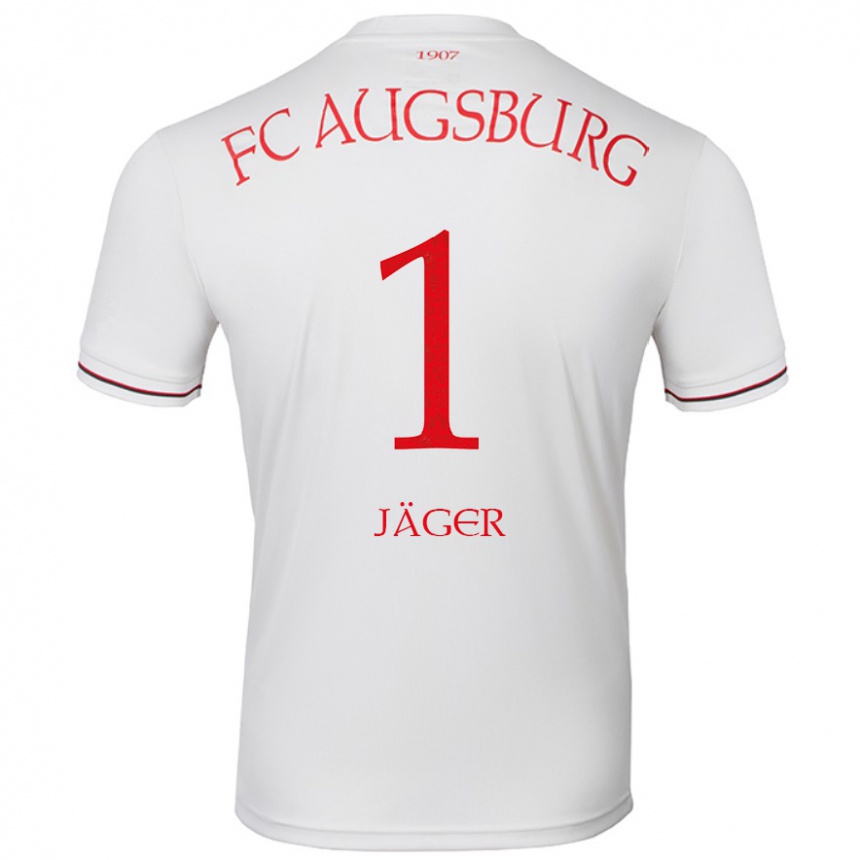 Kids Football Tobias Jäger #1 White Home Jersey 2024/25 T-Shirt