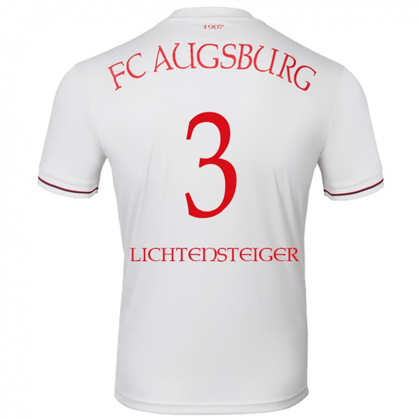 Kids Football David Lichtensteiger #3 White Home Jersey 2024/25 T-Shirt