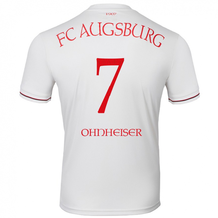 Kids Football Nico Ohnheiser #7 White Home Jersey 2024/25 T-Shirt