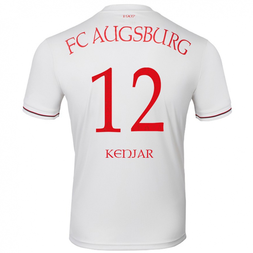 Kids Football Alen Kenjar #12 White Home Jersey 2024/25 T-Shirt