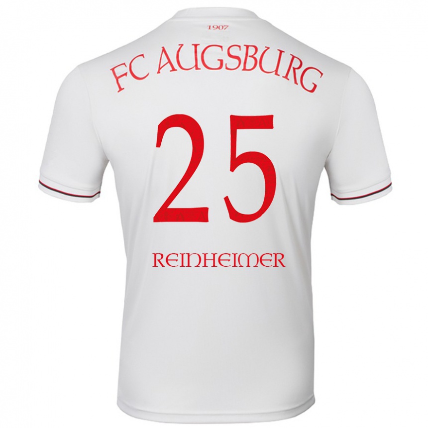 Kids Football Pirmin Reinheimer #25 White Home Jersey 2024/25 T-Shirt