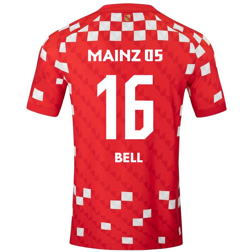 Kids Football Stefan Bell #16 White Red Home Jersey 2024/25 T-Shirt