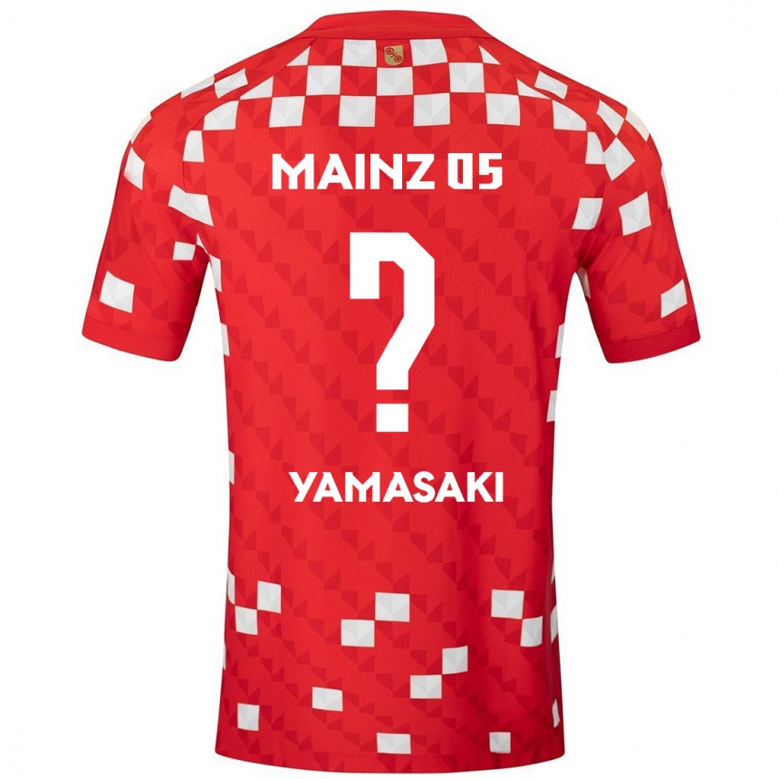 Kids Football Taiyu Yamasaki #0 White Red Home Jersey 2024/25 T-Shirt