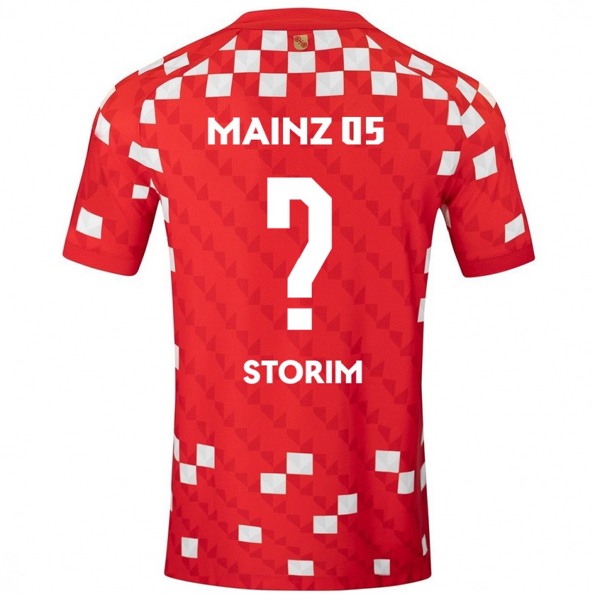 Kids Football Max Storim #0 White Red Home Jersey 2024/25 T-Shirt