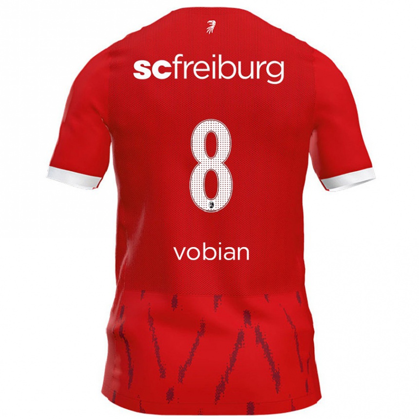 Kids Football Selina Vobian #8 Red Home Jersey 2024/25 T-Shirt