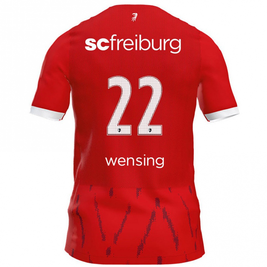 Kids Football Luisa Wensing #22 Red Home Jersey 2024/25 T-Shirt