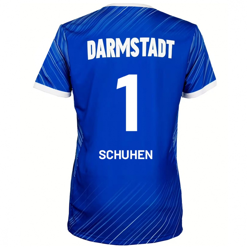 Kids Football Marcel Schuhen #1 Blue White Home Jersey 2024/25 T-Shirt