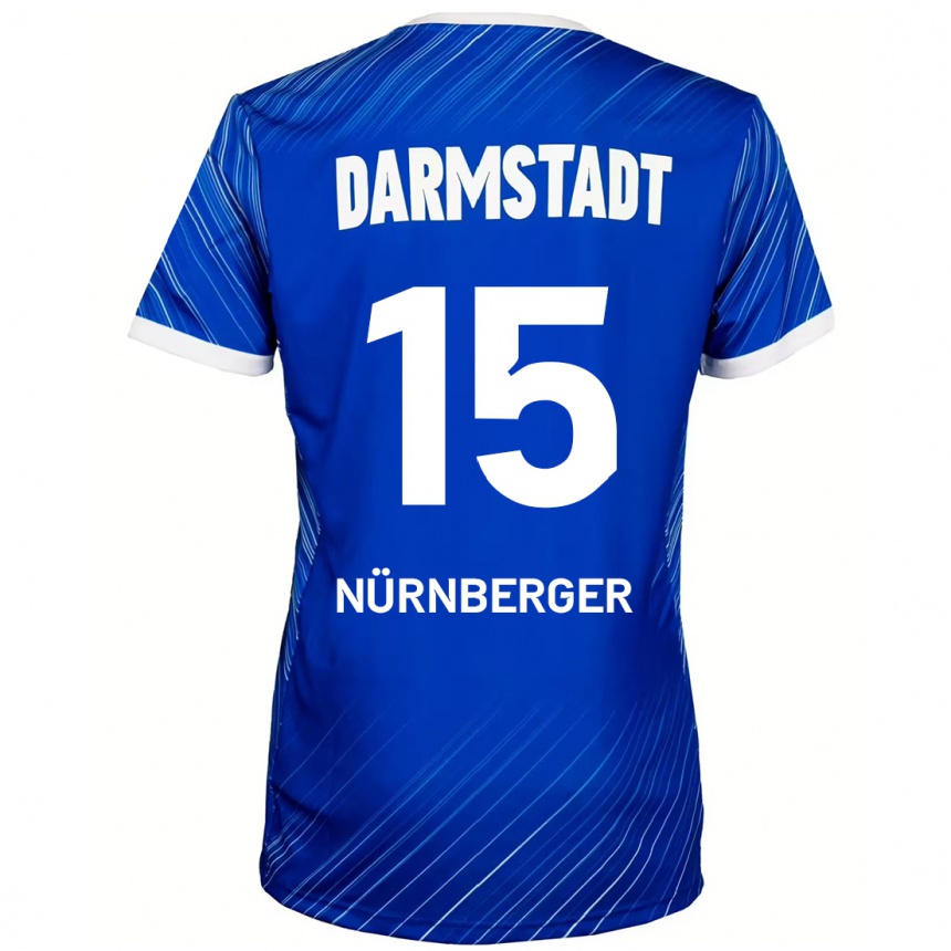 Kids Football Fabian Nürnberger #15 Blue White Home Jersey 2024/25 T-Shirt