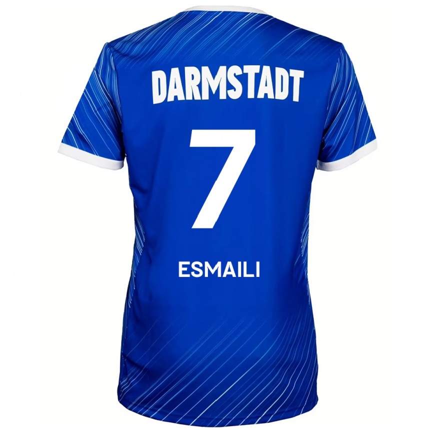 Kids Football Ali Esmaili #7 Blue White Home Jersey 2024/25 T-Shirt