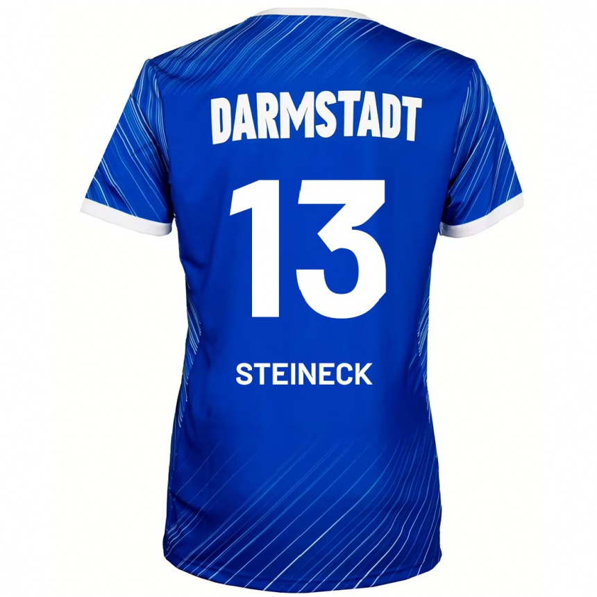 Kids Football Tom Steineck #13 Blue White Home Jersey 2024/25 T-Shirt