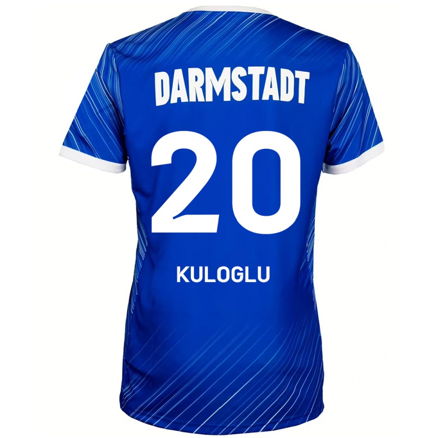 Kids Football Can Kuloglu #20 Blue White Home Jersey 2024/25 T-Shirt