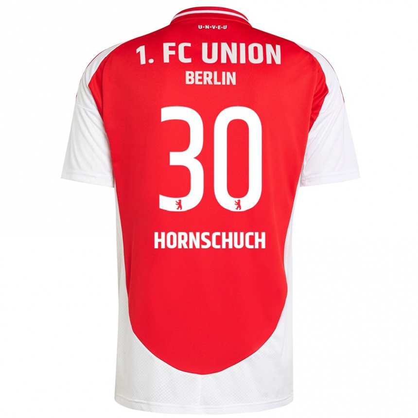 Kids Football Sarah Hornschuch #30 Red White Home Jersey 2024/25 T-Shirt