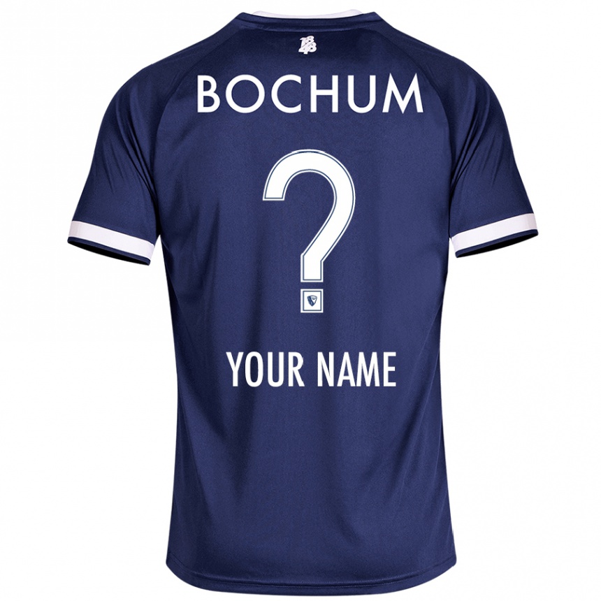 Kids Football Your Name #0 Dark Blue Home Jersey 2024/25 T-Shirt