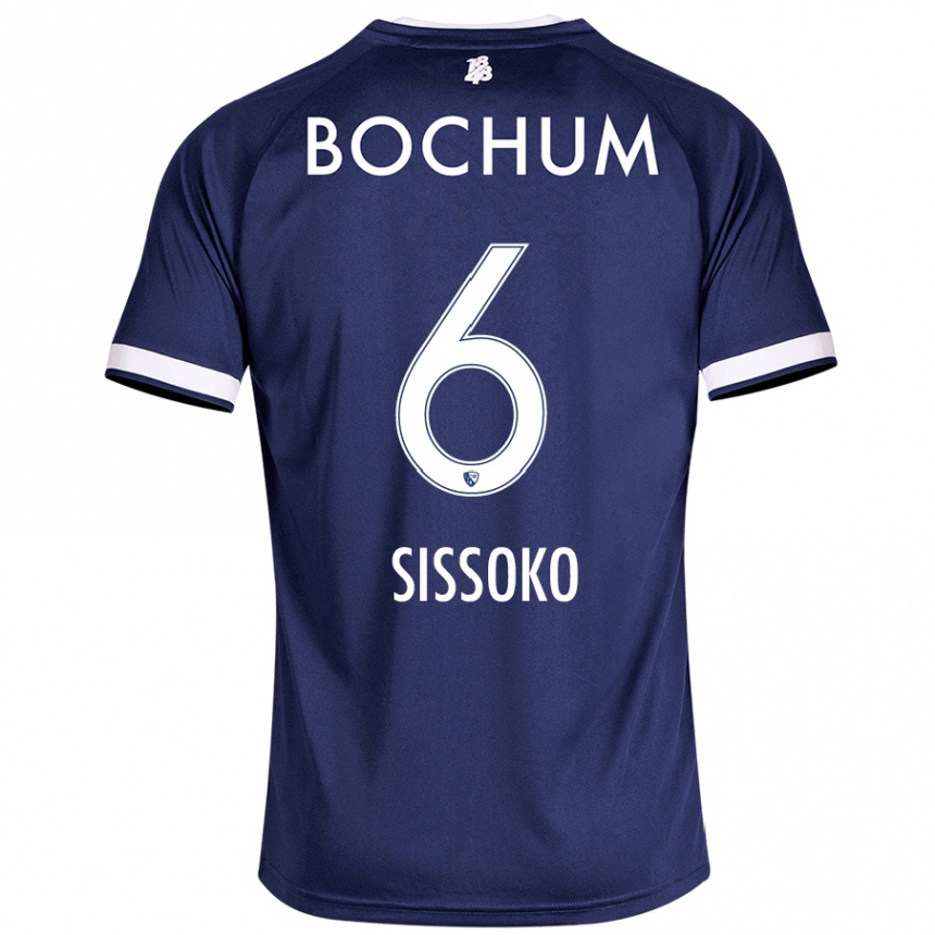 Kids Football Ibrahima Sissoko #6 Dark Blue Home Jersey 2024/25 T-Shirt