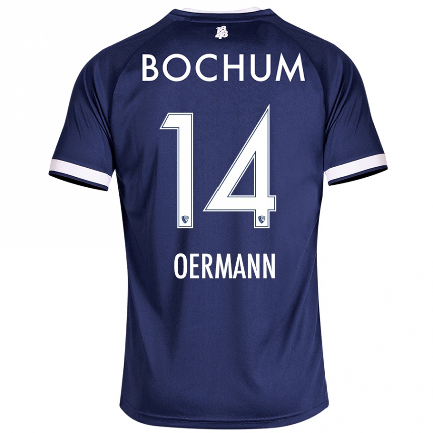 Kids Football Tim Oermann #14 Dark Blue Home Jersey 2024/25 T-Shirt