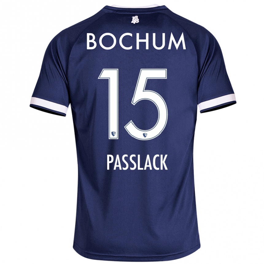 Kids Football Felix Passlack #15 Dark Blue Home Jersey 2024/25 T-Shirt