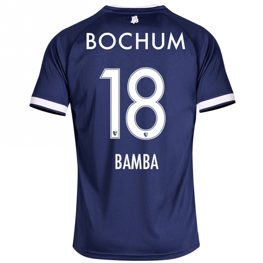 Kids Football Samuel Bamba #18 Dark Blue Home Jersey 2024/25 T-Shirt