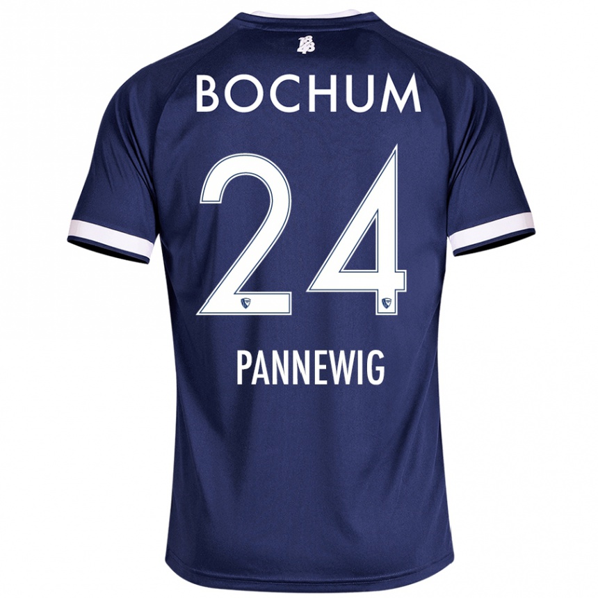 Kids Football Mats Pannewig #24 Dark Blue Home Jersey 2024/25 T-Shirt