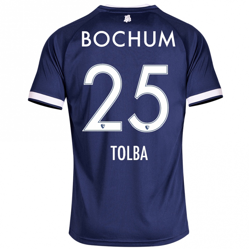 Kids Football Mohammed Tolba #25 Dark Blue Home Jersey 2024/25 T-Shirt