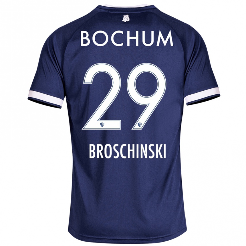 Kids Football Moritz Broschinski #29 Dark Blue Home Jersey 2024/25 T-Shirt