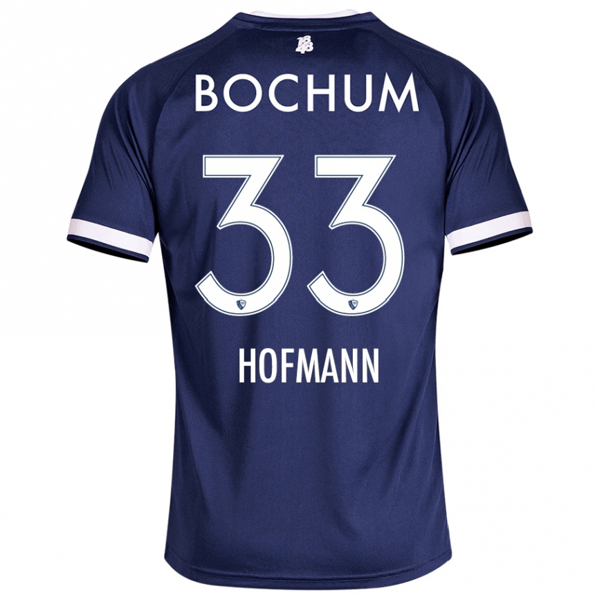 Kids Football Philipp Hofmann #33 Dark Blue Home Jersey 2024/25 T-Shirt