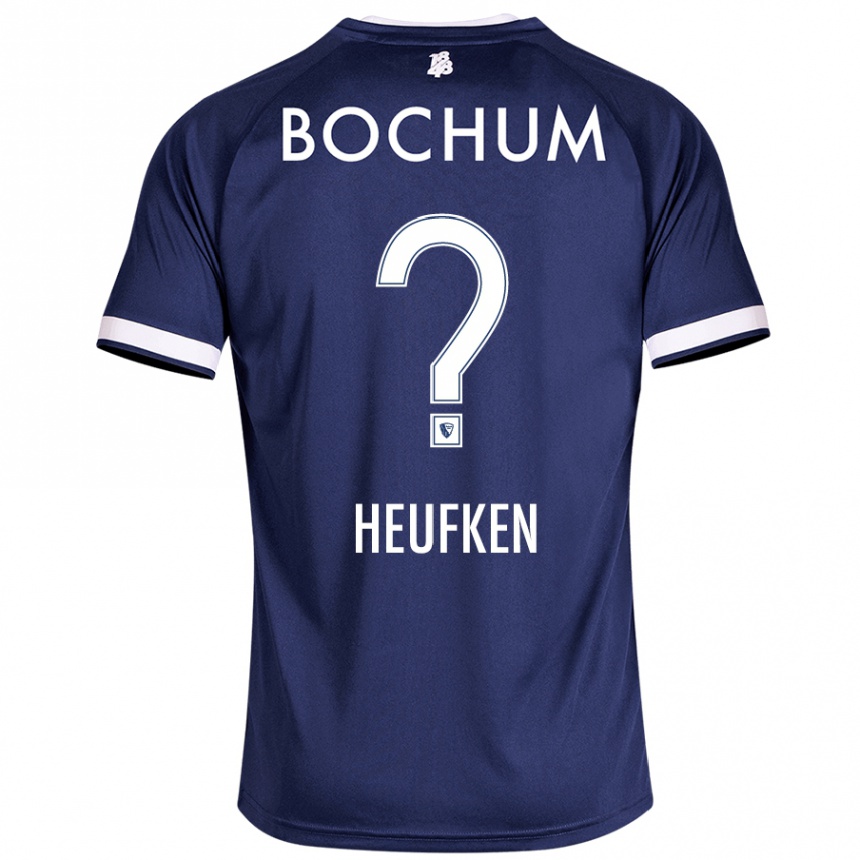 Kids Football Jeremias Heufken #0 Dark Blue Home Jersey 2024/25 T-Shirt