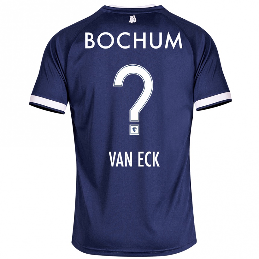 Kids Football Ole Van Eck #0 Dark Blue Home Jersey 2024/25 T-Shirt